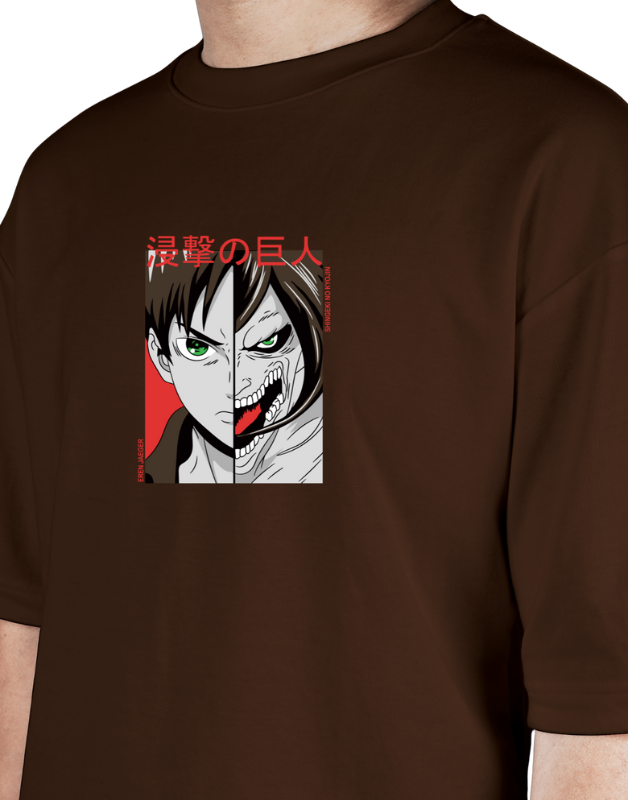 Premium Oversize Drop Shoulder Tee – Anime Sukuna Graphic | by GenGears in Pakistan