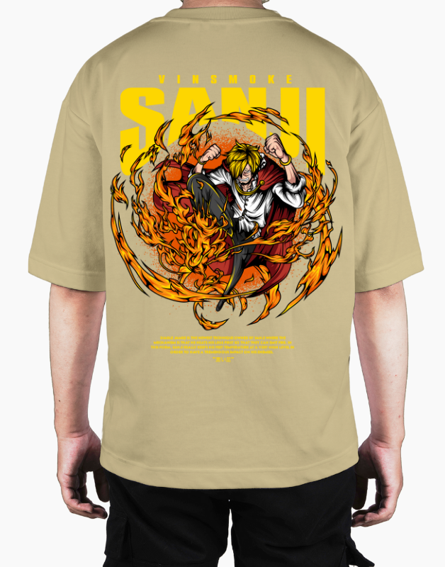 Premium Oversize Drop Shoulder Tee – Samurai Tiger Streetwear | by GenGears in Pakistan
