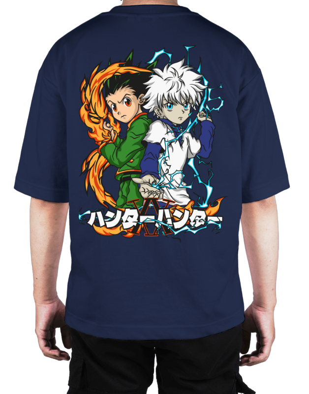 Premium Oversize Drop Shoulder Tee – Samurai Warriors × Flames Graphic | by GenGears in Pakistan