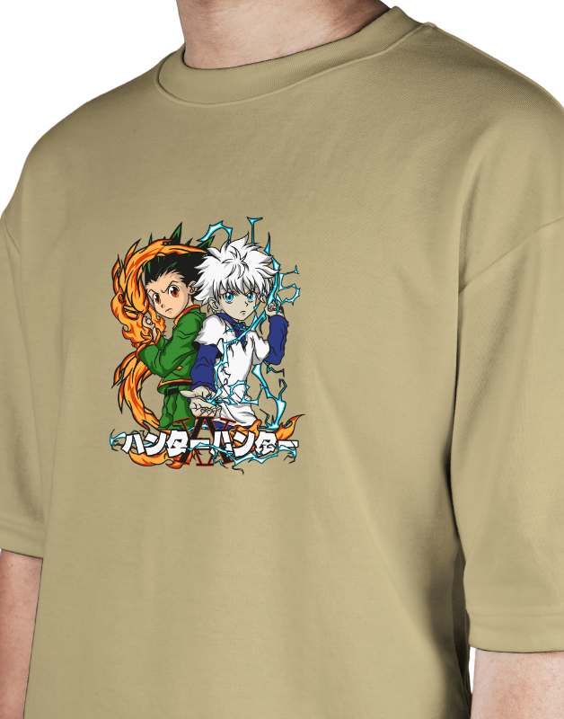 Premium Oversize Drop Shoulder Tee – Samurai Warriors × Flames Graphic | by GenGears in Pakistan