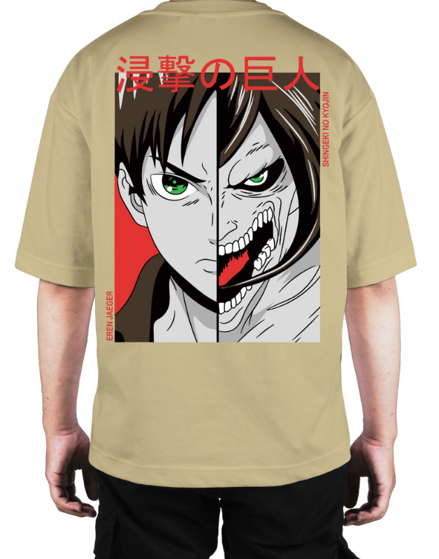 Premium Oversize Drop Shoulder Tee – Anime Sukuna Graphic | by GenGears in Pakistan