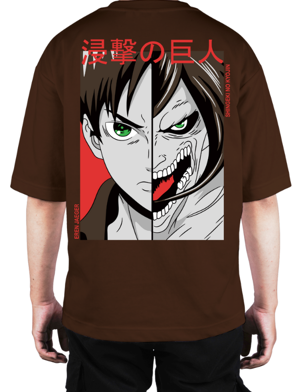 Premium Oversize Drop Shoulder Tee – Anime Sukuna Graphic | by GenGears in Pakistan
