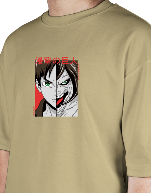 Premium Oversize Drop Shoulder Tee – Anime Sukuna Graphic | by GenGears in Pakistan