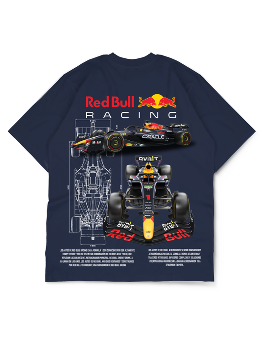 Premium Oversize Drop Shoulder Tee – Red Bull Racing Graphic | by GenGears in Pakistan