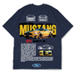 Premium Oversize Drop Shoulder Tee – Mustang Racing Graphic | by GenGears in Pakistan