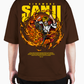Premium Oversize Drop Shoulder Tee – Samurai Tiger Streetwear | by GenGears in Pakistan