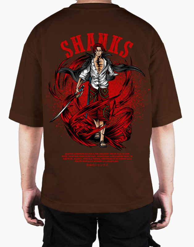 Premium Oversize Drop Shoulder Tee – Samurai Demon & Flames Graphic | by GenGears in Pakistan