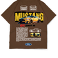 Premium Oversize Drop Shoulder Tee – Mustang Racing Graphic | by GenGears in Pakistan