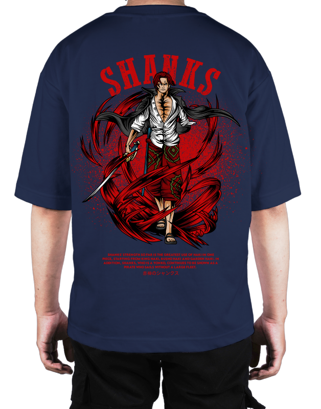 Premium Oversize Drop Shoulder Tee – Samurai Demon & Flames Graphic | by GenGears in Pakistan
