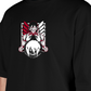 Premium Oversize Drop Shoulder Tee – White & Red Anime Character Graphic | by GenGears in Pakistan