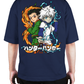 Premium Oversize Drop Shoulder Tee – Samurai Warriors × Flames Graphic | by GenGears in Pakistan