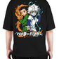 Premium Oversize Drop Shoulder Tee – Samurai Warriors × Flames Graphic | by GenGears in Pakistan