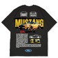 Premium Oversize Drop Shoulder Tee – Mustang Racing Graphic | by GenGears in Pakistan