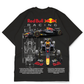 Premium Oversize Drop Shoulder Tee – Red Bull Racing Graphic | by GenGears in Pakistan