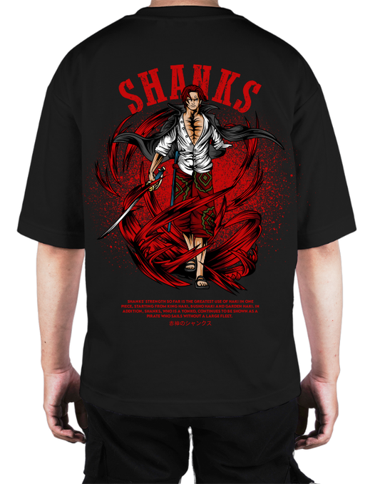 Premium Oversize Drop Shoulder Tee – Samurai Demon & Flames Graphic | by GenGears in Pakistan