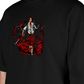 Premium Oversize Drop Shoulder Tee – Samurai Demon & Flames Graphic | by GenGears in Pakistan