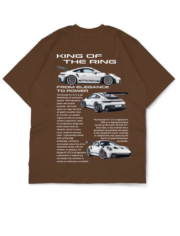 Oversize Drop Shoulder “King of Drift” Car Collection Tee By GenGears in Pakistan