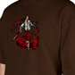 Premium Oversize Drop Shoulder Tee – Samurai Demon & Flames Graphic | by GenGears in Pakistan