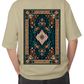 Premium Oversize Drop Shoulder Tee – Ethnic Heritage Pattern Print | by GenGears in Pakistan