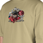 Premium Oversize Drop Shoulder Tee – Japanese Oni Demon & Roses Graphic | by GenGears in Pakistan