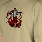 Premium Oversize Drop Shoulder Tee – Samurai Demon & Flames Graphic | by GenGears in Pakistan