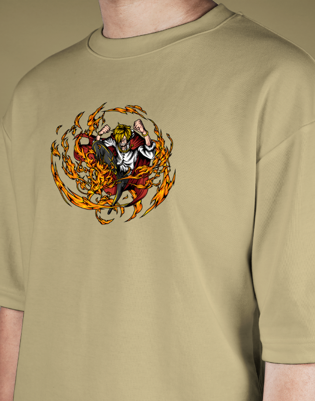Premium Oversize Drop Shoulder Tee – Samurai Tiger Streetwear | by GenGears in Pakistan